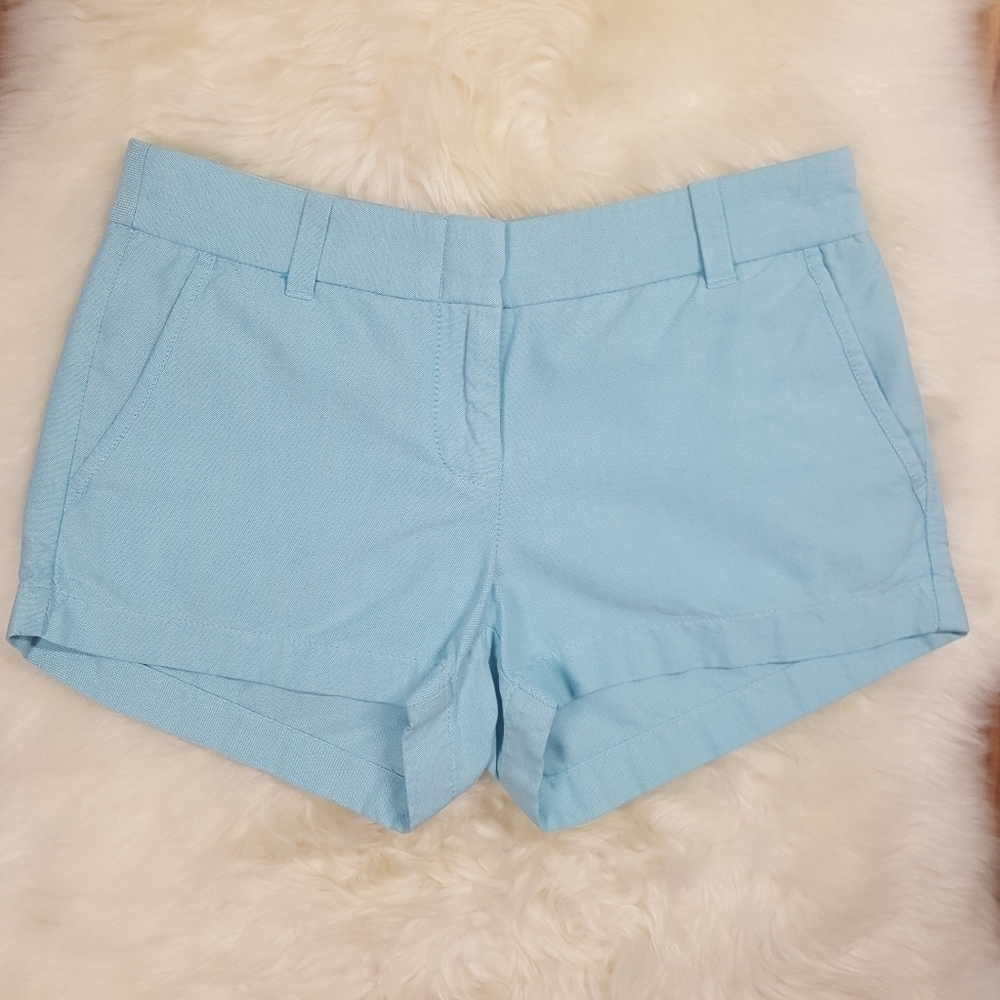 J. Crew Factory Blue Cotton Shorts Size 2